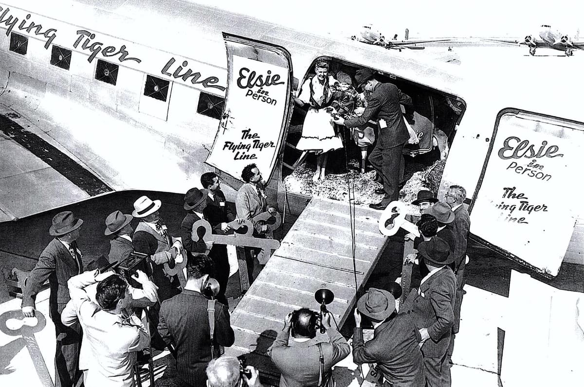 Vintage Elsie the Cow postcard