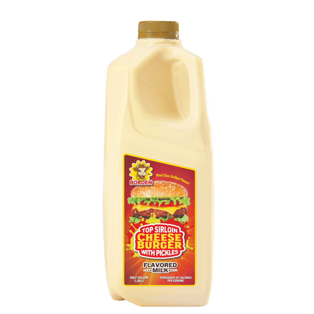 Top Sirloin Cheeseburger Milk